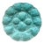 Vintage Gien Turquoise Majolica Oyster Platter, France For Sale