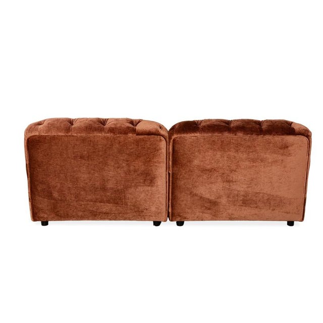 The Cocoa Island sofa by Bretz is upholstered in a brown velvet fabric that appears almost bronze in the light. It sits...