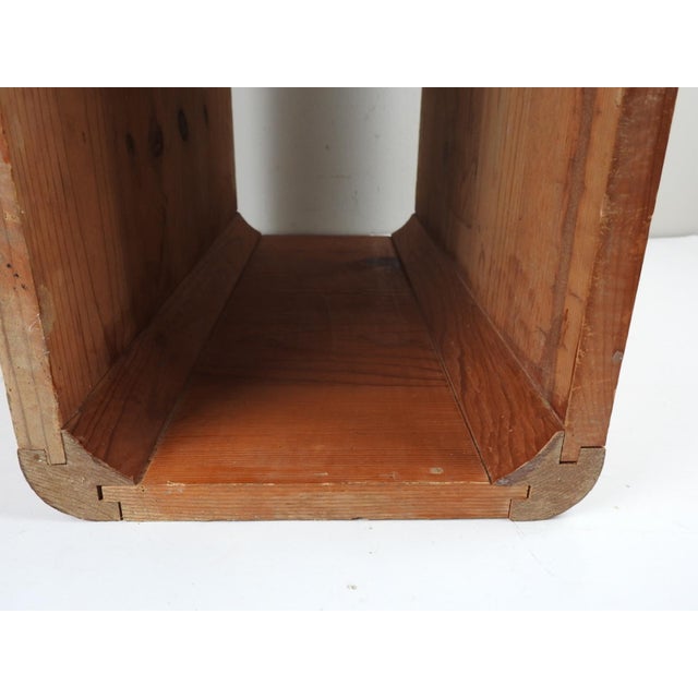 Mid 20th Century Small Curved Edge Mid 20th Century Pine Side Table For Sale - Image 5 of 9