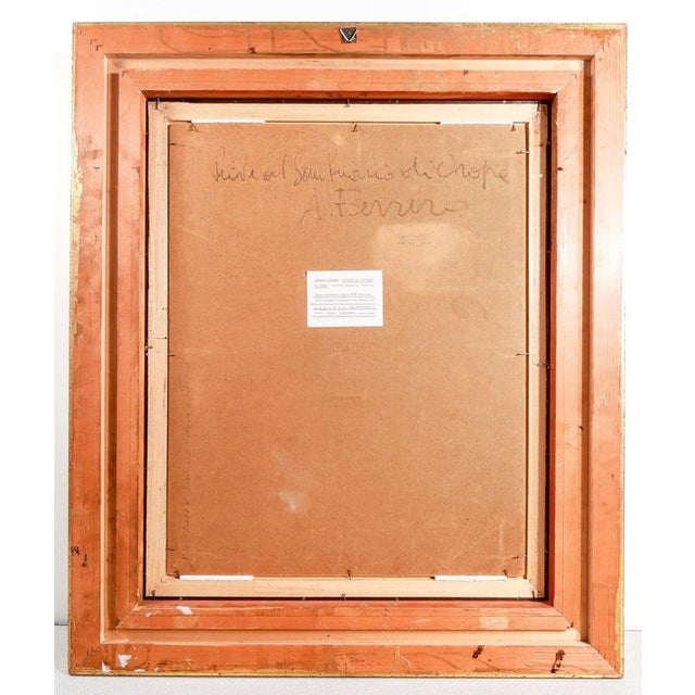 Alberto Ferrero, Sanctuary of Oropa, Oil on Masonite, Framed For Sale - Image 7 of 18