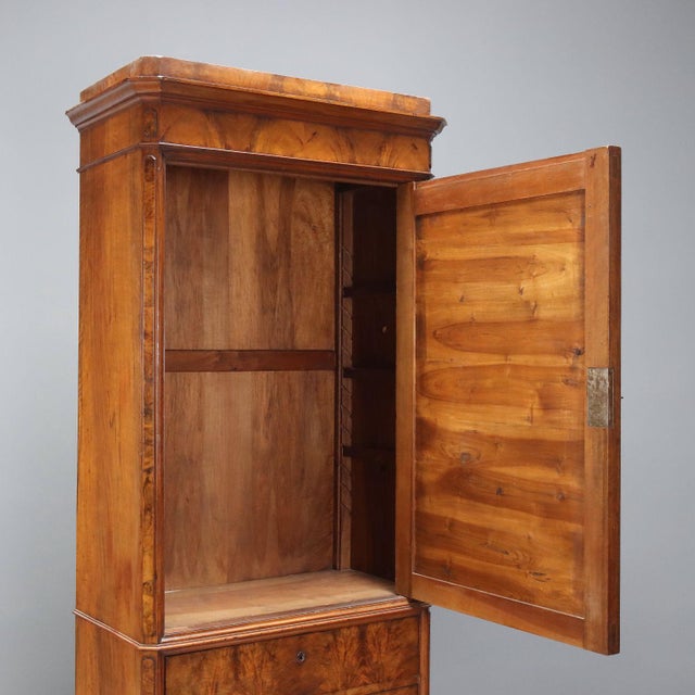 Umbertine Wardrobe in Veneered Walnut For Sale - Image 3 of 9