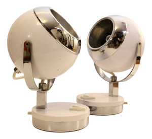 Vintage Eyeball Table Lamps, 1970s, Set of 2