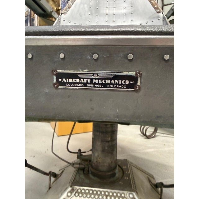 1940-1950’s USAF Aluminum Aircraft Seat For Sale - Image 18 of 18
