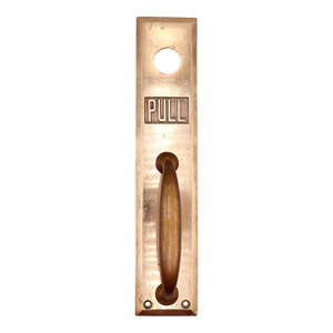Reclaimed Sargent Polished Brass Commercial Door Pull
