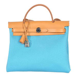 Bleu Azteque Toile Vache Hunter Herbag Zip 31 PM PHW