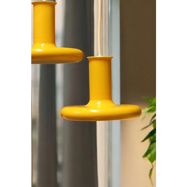 1970s Optima Lamp in Yellow Metal by Hans Due for Fog & Mørup, 1970s For Sale - Image 5 of 16