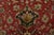 Tabriz Rug 9’11” X 12’3” Red Wool Vintage Traditional Hand-Knotted Carpet For Sale - Image 9 of 15