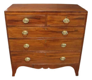 Circa 1780-1800 George III Straight Front Chest of Drawers