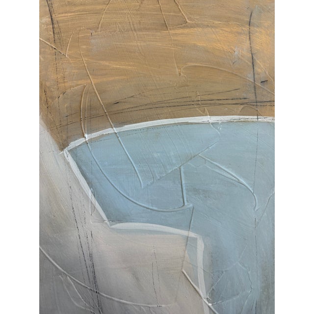 Contemporary 2023 Amanda Carol Collection Abstract Mellow Geometric Painting, Framed For Sale - Image 3 of 8