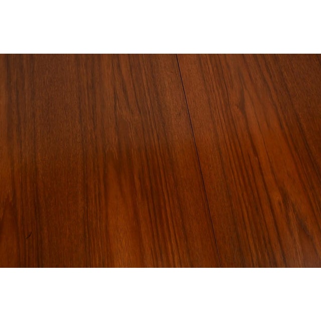 Brown Scandinavian Teak Dining Room Table, 1970s For Sale - Image 8 of 18