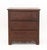 Georgian Dark Stained Oak Diminutive Chest of Three Drawers. 20.75" H x 19" W x 9.5" D. Provenance: From a Madison Avenue...