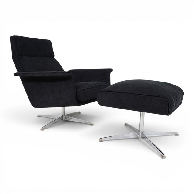 Siesta 62 Lounge Chair with Ottoman by Jacques Brule for Kaufeld, 1960s, Set of 2 For Sale - Image 12 of 18