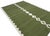 Handmade New Zealand Wool Dhurrie, Olive Green and White Diamond Rug- 4'x6' For Sale - Image 6 of 15