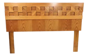 Lane Staccato Brutalist Full Size Headboard c.1970's