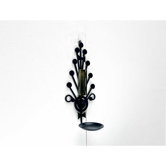 Mid-Century Modern Danish Candleholders in Metal and Glass from Dantoft, 1960s, Set of 2 For Sale - Image 4 of 18