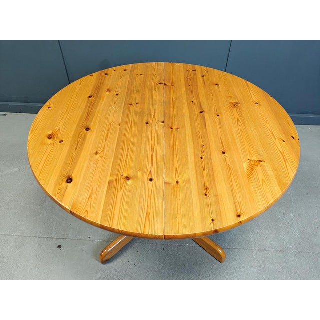 Pine Wood Dining Table in the style of Rainer Daumiller, 1970s For Sale - Image 9 of 14
