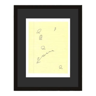 1990s 'Q' From 'Hockney's Alphabet' by David Hockney For Sale