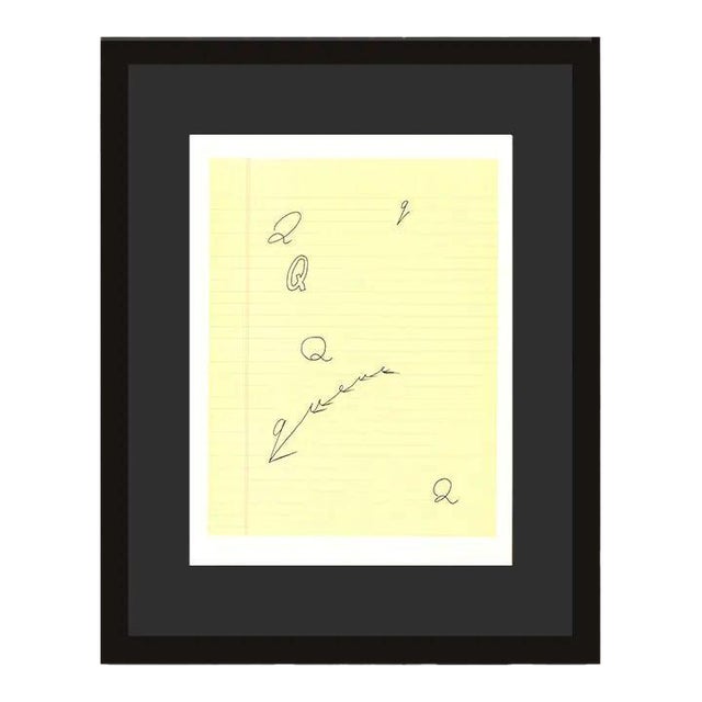 1990s 'Q' From 'Hockney's Alphabet' by David Hockney For Sale