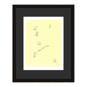 1990s 'Q' From 'Hockney's Alphabet' by David Hockney