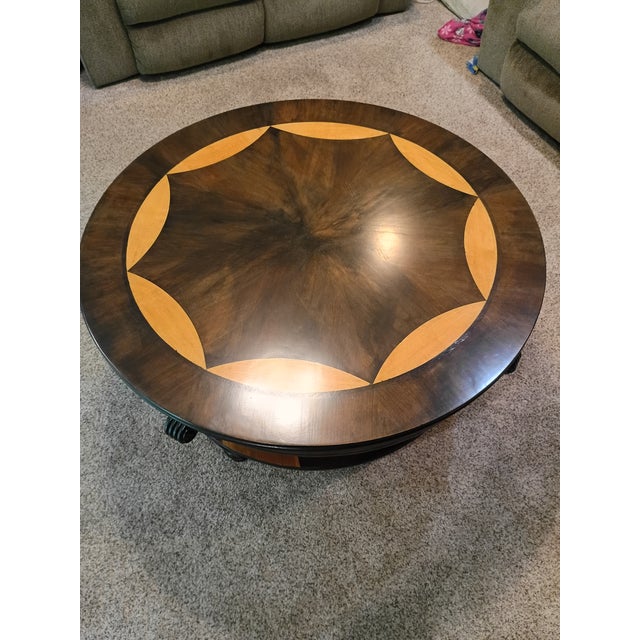 French Inspired Round Coffee Table For Sale - Image 9 of 10