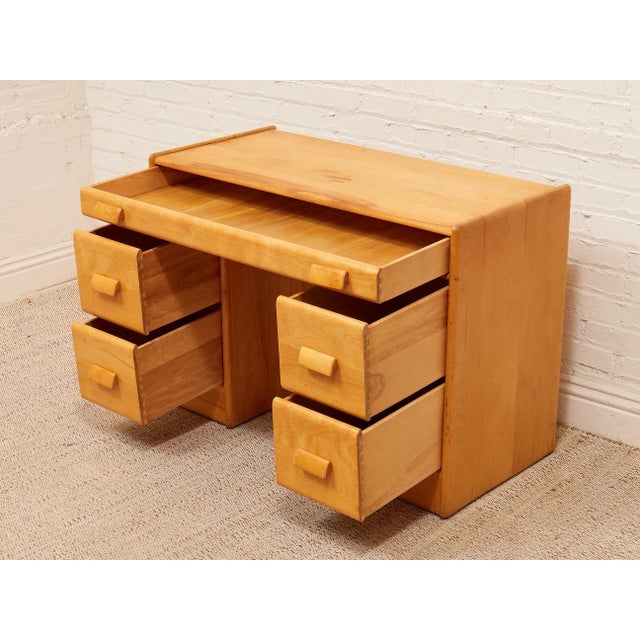 Mid 20th Century Rustic Maple Desk For Sale - Image 11 of 11