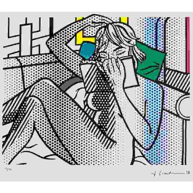 1980s 1980s Original Roy Lichtenstein "Nude Reading" Limited Edition Lithograph For Sale - Image 5 of 7