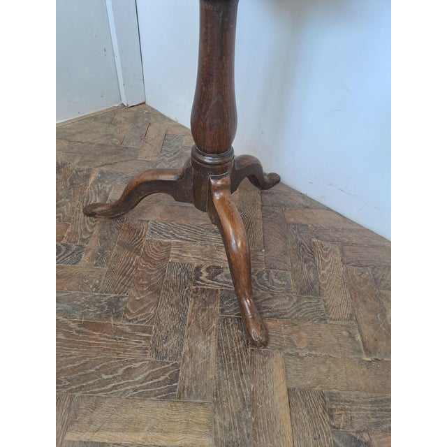 Mid 18th Century 18th Century Country Oak Birdcage Tripod Table, 1750 For Sale - Image 5 of 8