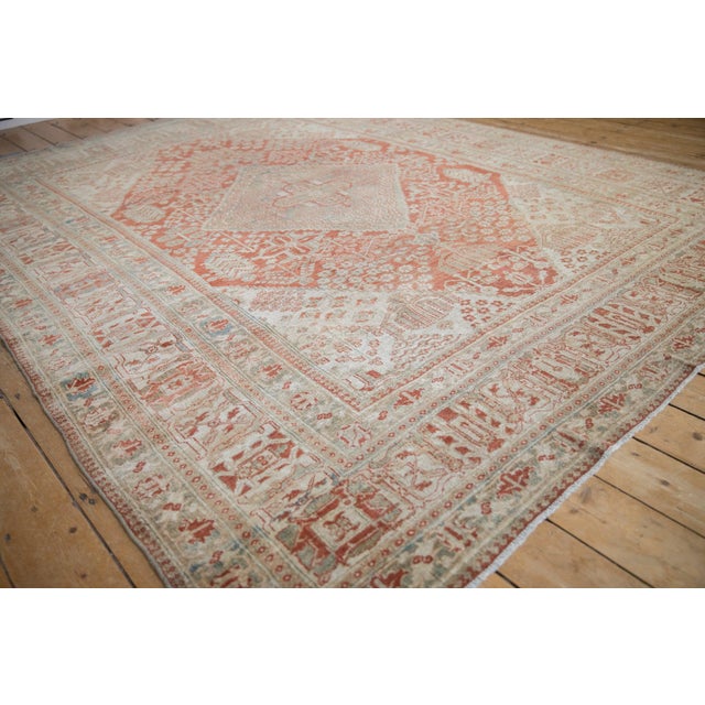 Vintage Distressed Joshegan Carpet - 7'8" x 9'10" For Sale - Image 10 of 12