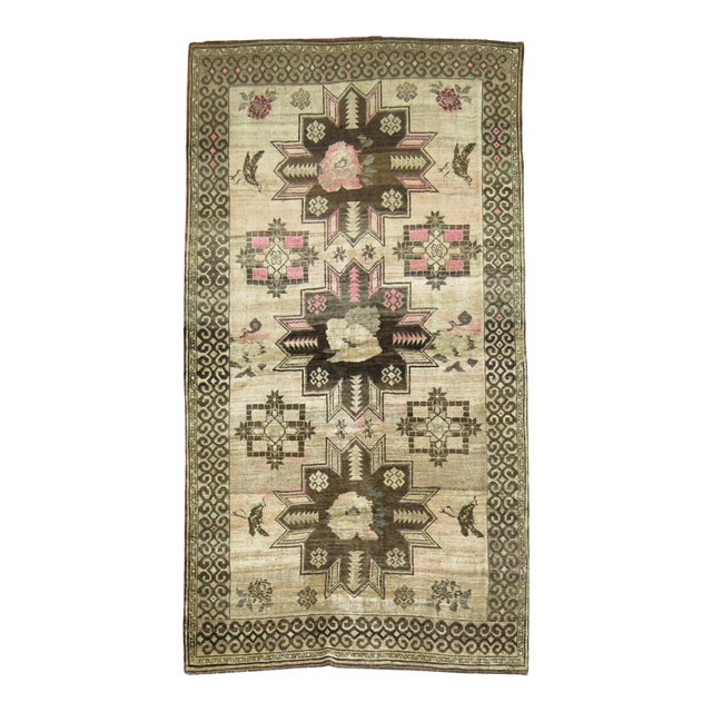 Vintage Turkish Room Size Rug - 5'11" x 9'8" For Sale