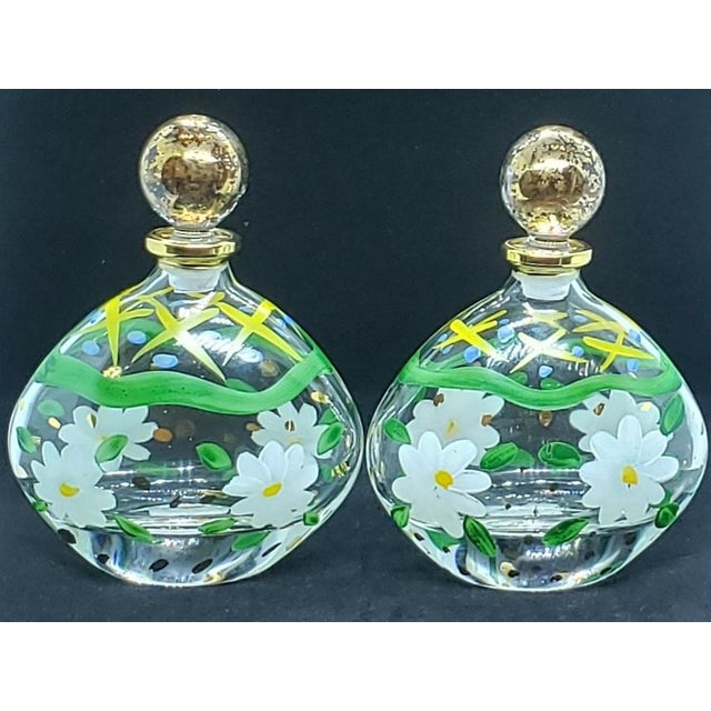 We love this extraordinary pair of Royal Limited empty perfume bottles for the Mid-century charm, vibrant colors of bright...