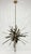 Mid-Century Modern Brass & Nickel "Sunburst" Chandelier by Remains Lighting of New York For Sale - Image 3 of 18