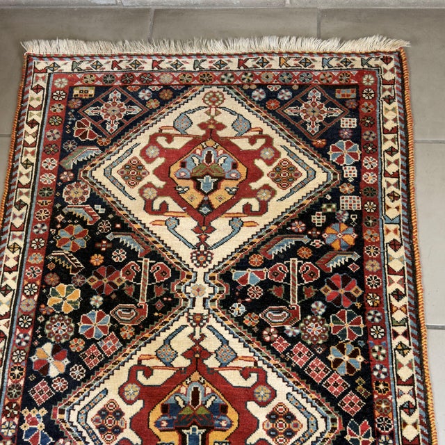 Kaskay Afshary Geometric Medallions Runner For Sale - Image 4 of 9