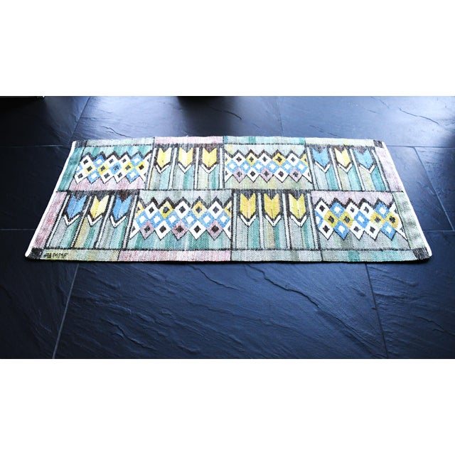 Swedish Handwoven Flax Table Cloth by Märta Måås-Fjetterström for ABMMF, 1930s For Sale - Image 9 of 12