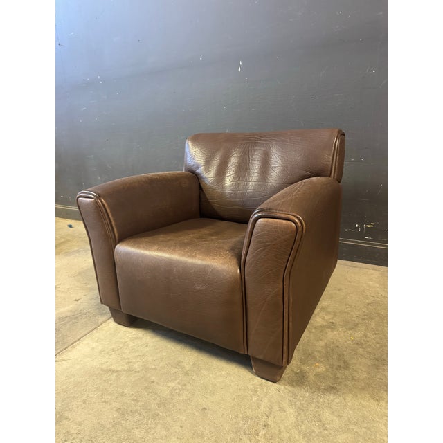 1970’s de sede DS-97 buffalo leather lounge chair Made in Switzerland in the 1970s. No signed. Dimensions: H 31” x W 37” x...