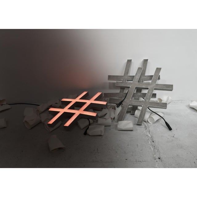 Hashtags Wall Lights by Joachim Ramin, Set of 3 For Sale - Image 4 of 5