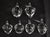 Vtg. Steuben Set of Six Crystal Strawberries W/Box For Sale - Image 9 of 18