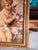 19th Century French Rococo Oil on Canvas Cherub Painting in Parcel Gilt Frame For Sale - Image 9 of 12