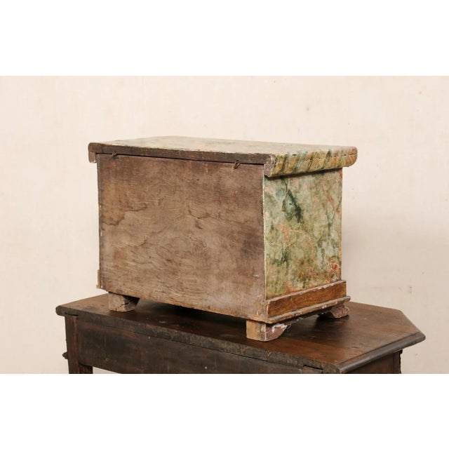 Wood 18th Century Venetian Wood Box with Original Finish For Sale - Image 7 of 12