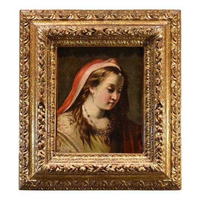 Gaspare Diziani, Portrait of Princess Diziani, 1730, Oil on Canvas For Sale