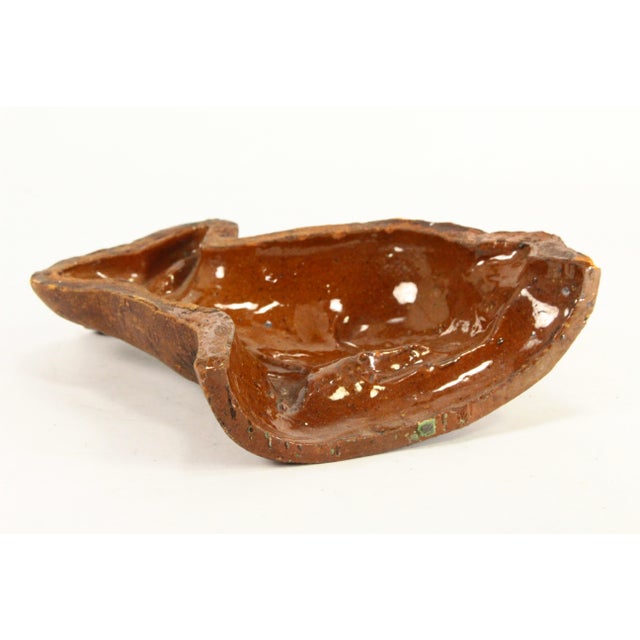 Rare 19th C Pair of Glazed Redware Rabbit Molds, Pennsylvania For Sale - Image 12 of 18