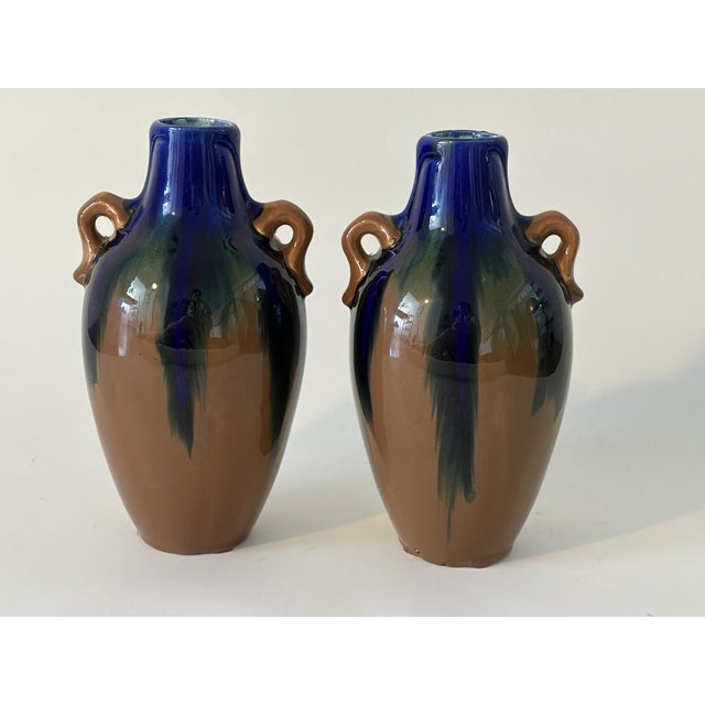 Ceramic Vases by Orchies, France, 1920s, Set of 2 For Sale - Image 6 of 6