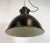 Metal Industrial Bauhaus Black Enamel Pendant Light from Elektrosvit, 1930s For Sale - Image 7 of 18