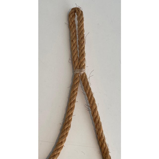 Textile Small Ceramic and Rope Mirror For Sale - Image 7 of 12