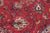 1980s Floral Persian Vintage Tabriz Red/Purple Wool Rug - 9'7'' X 13'1'' For Sale - Image 5 of 10