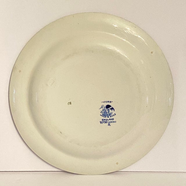 9" Luncheon Plate by Wood and Sons, England. Based on the British registration number (Rd. No. 656363) stamped on the...