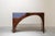 French Postmodern Dressing Table in Walnut Wood and Lilac Leather., 1980s For Sale - Image 16 of 16