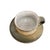 1980s 1980s Handmade Ceramic Coffee Cup and Saucer Set, Wabi Sabi Studio Pottery Mug, Earthy For Sale - Image 5 of 7