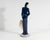 Ceramic Gort Bone China Figurine of Woman and Crane For Sale - Image 7 of 8