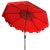 Contemporary Outdoor Zimmerman 9ft Double Top Market Umbrella - Red/White Trim For Sale - Image 3 of 5
