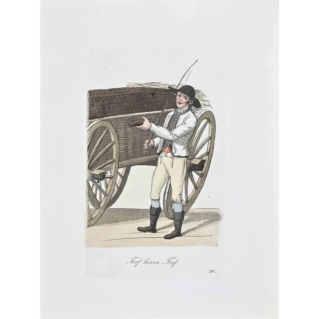 Christoph Suhr, Torf Harrn Torf, Etching, 1808 For Sale